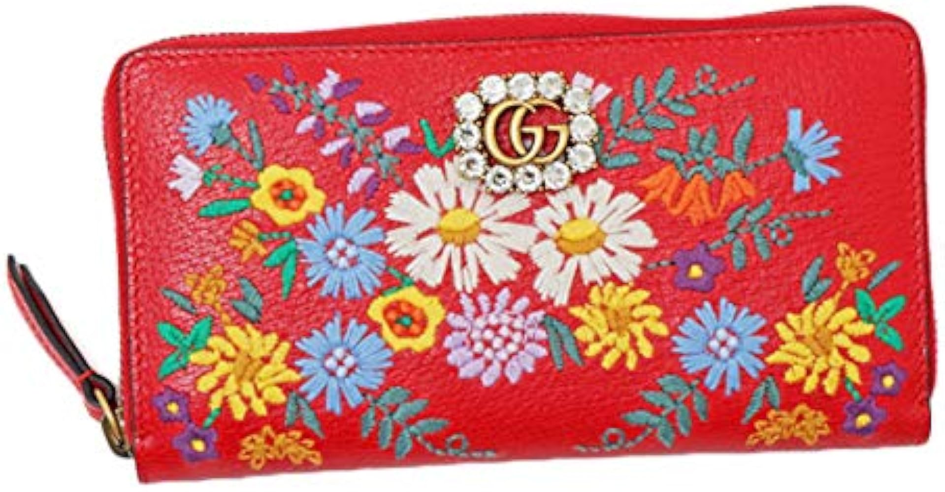 Amazon | グッチ GUCCI フラワー GGマーモント 刺繍花柄 レザー