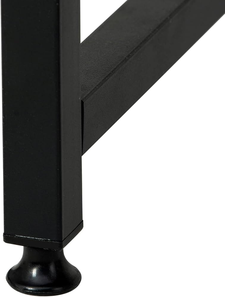 Amazon | 【ダークブラウン】パソコンデスク キャスター付きで移動可能