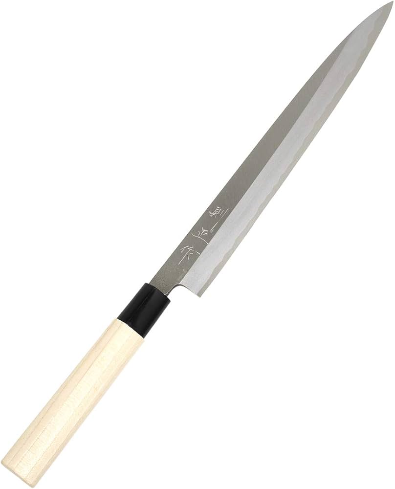 Amazon｜堺則正 包丁 [ 炭素鋼/S-240 / 刃渡り24cm ] 則正 柳刃包丁 和