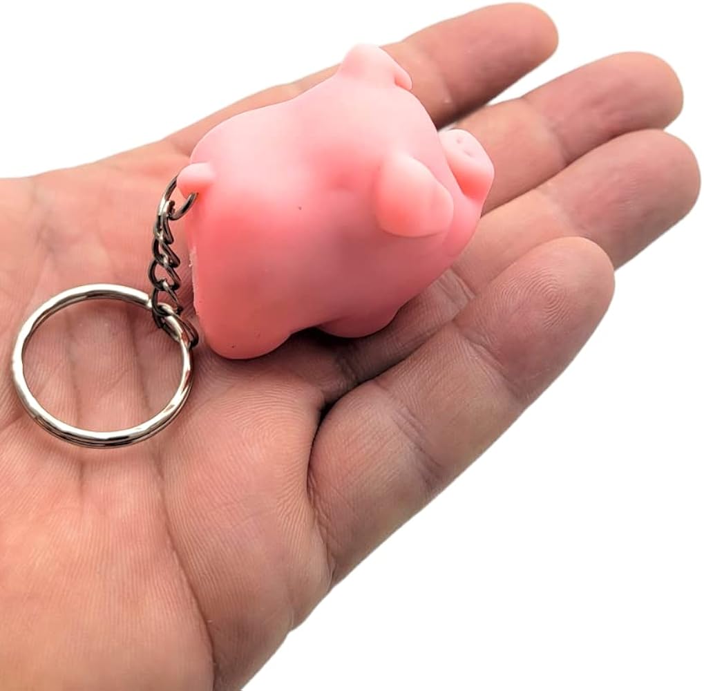 Amazon.co.jp: Zugar Land Naughty Squeeze Pooping Pink Pig キー