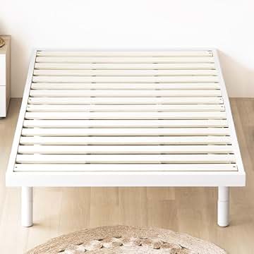Amazon.co.jp: すのこベッド シングル 白
