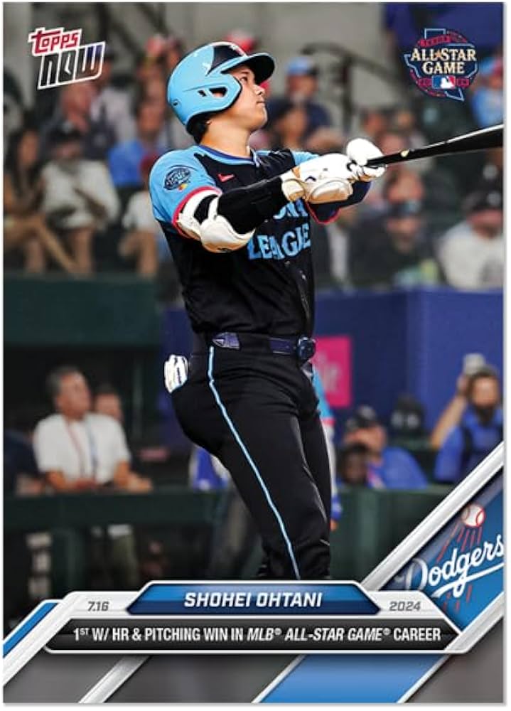 Amazon.co.jp: Topps 437 大谷翔平がオールスターゲームでホームランを