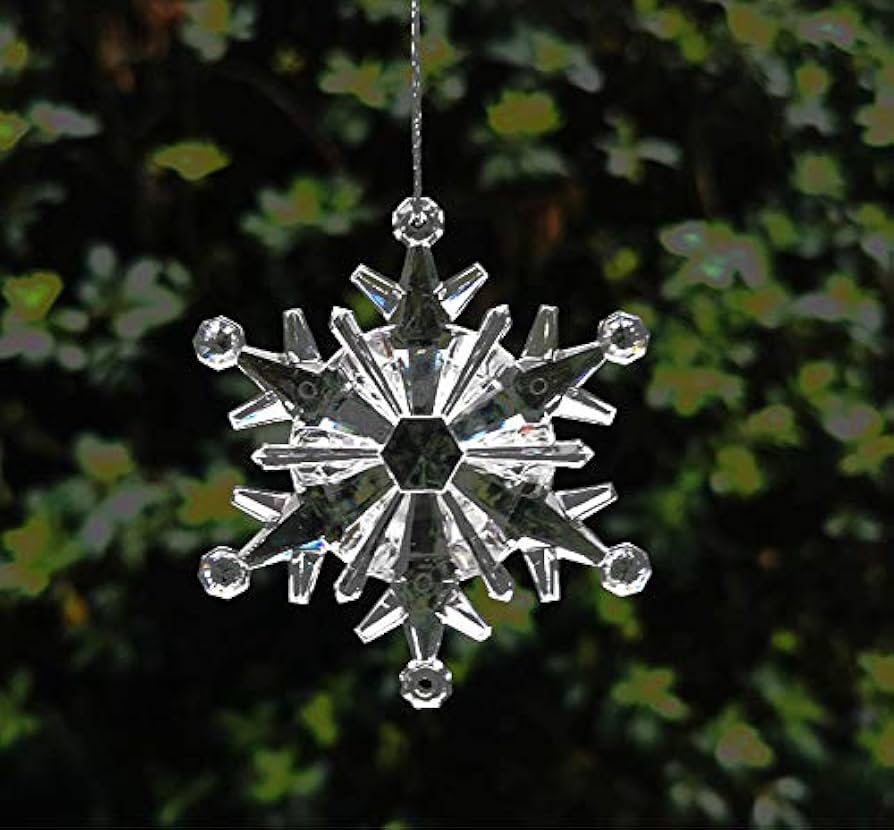 Amazon.co.jp: Kubert 24ピース プラスチック クリスタル 雪の結晶