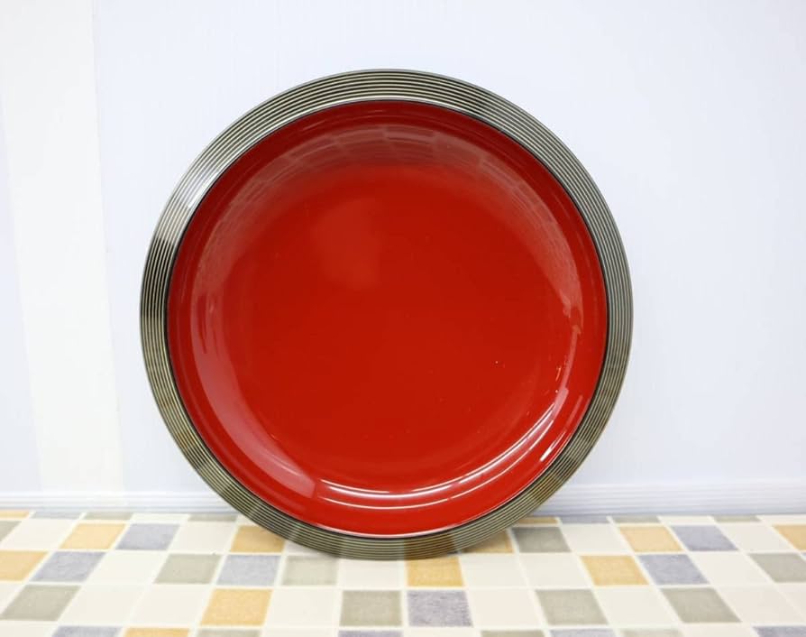 Amazon.co.jp: 象彦 漆器 菓子皿 菓子盆 九代 西村 彦兵衛｜ お盆 漆芸