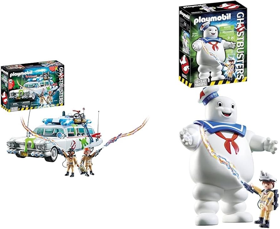 Amazon.com: PLAYMOBIL 9220 - Ghostbusters Ecto-1 & 9221 - Stay