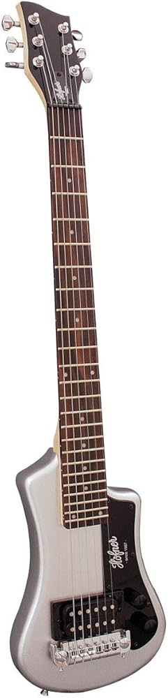 Amazon | Hofner HCT Shorty エレキトラベルギター(シルバー) | エレキ