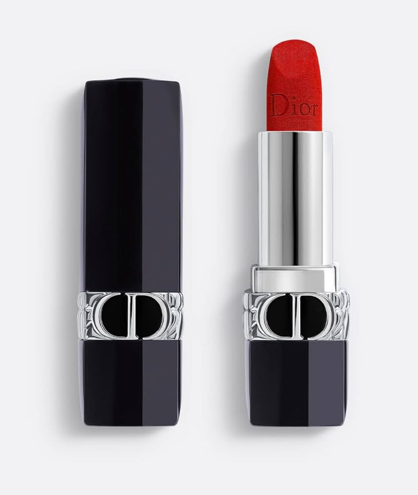 Amazon.com: Dior Rouge 999 Velvet Red Lipstick - Mini Travel Size