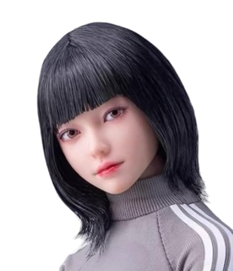 Amazon | 1/6 女性アクションフィギュア用ヘッド 眼球可動 i8TOYS d