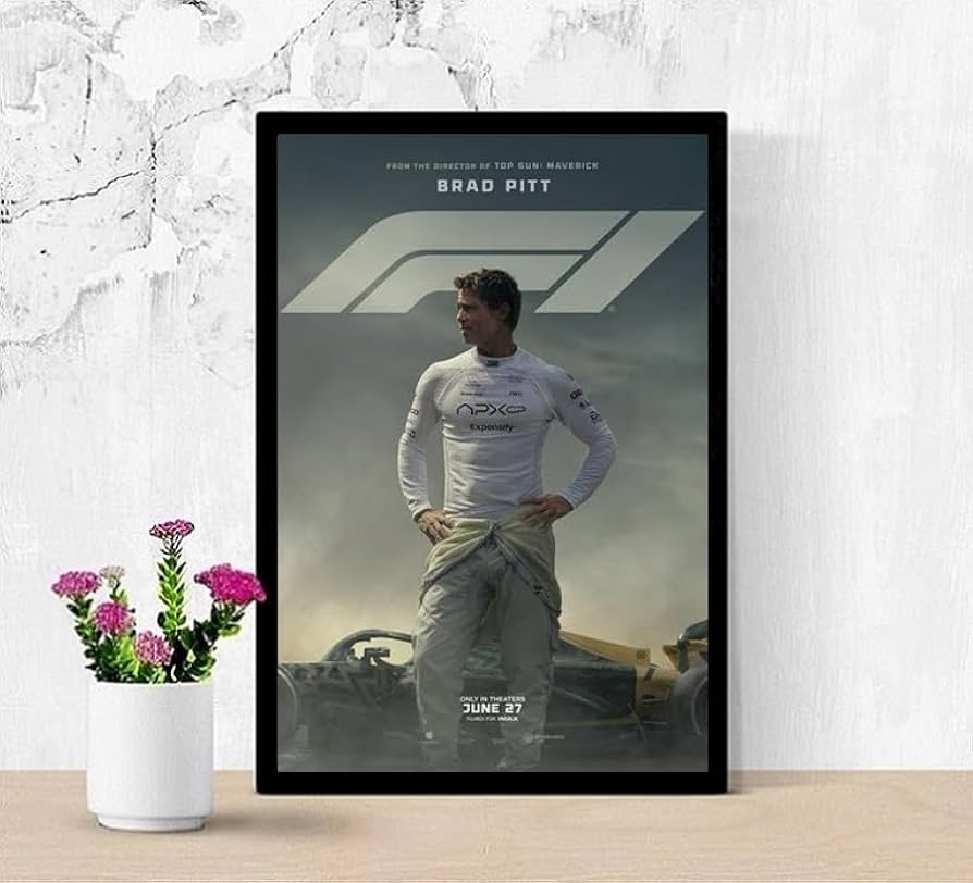 Amazon.co.jp: 映画ポスター エフワン F1 ブラッドピッド 11×17インチ