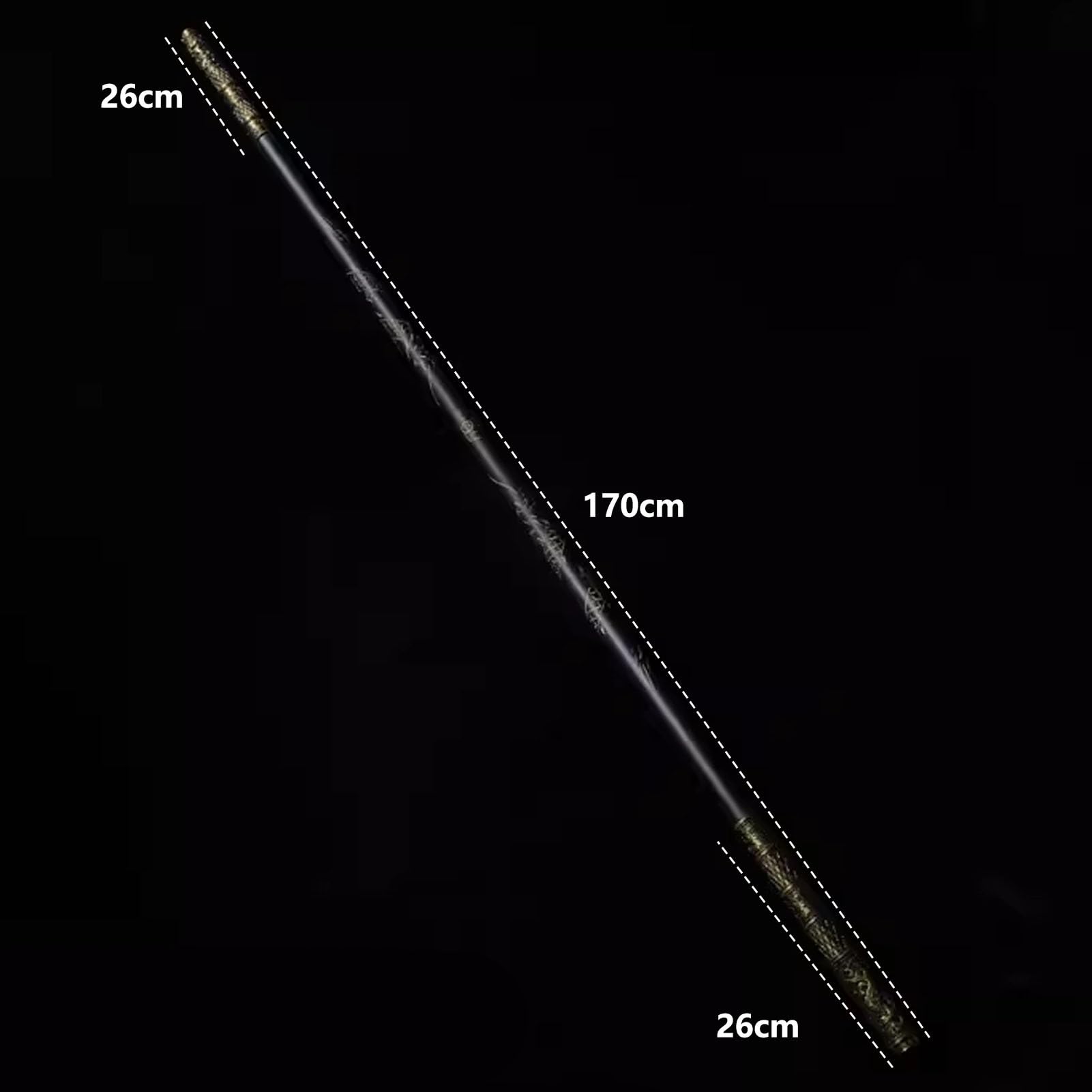 Amazon.co.jp: 如意棒 黒神話 孫悟空 西遊記 東洋の美学芸術 木製