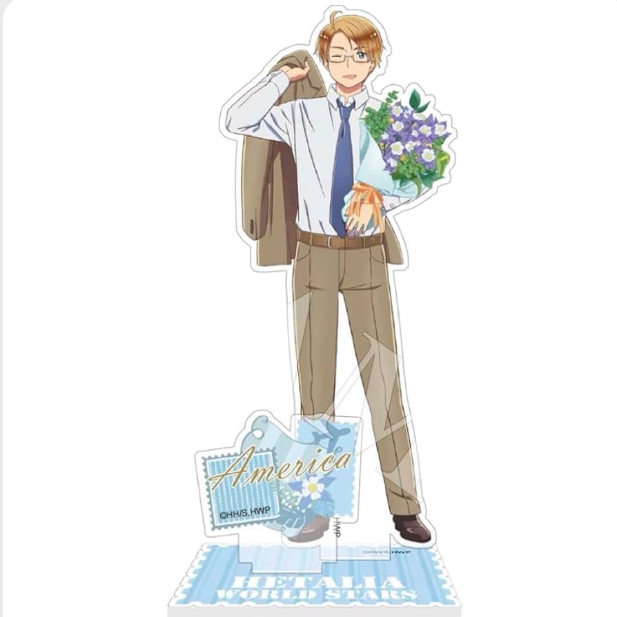 Amazon.co.jp: ヘタリア アメリカ アクリルスタンド ホログラム 缶