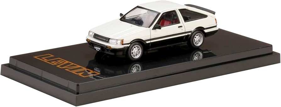 Amazon | HJ64 1/64 トヨタ カローラ レビン AE86 3 ドア GT APEX 白
