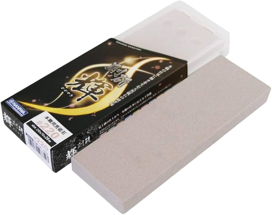 Amazon | ナニワ(NANIWA) 本職用砥石 剛研 輝(かがやき) #220 研ぎ台兼