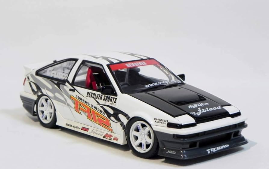 Amazon.co.jp: ホットワークス 1/24 D1GP SIFT AE86 トレノ D1 2002 植