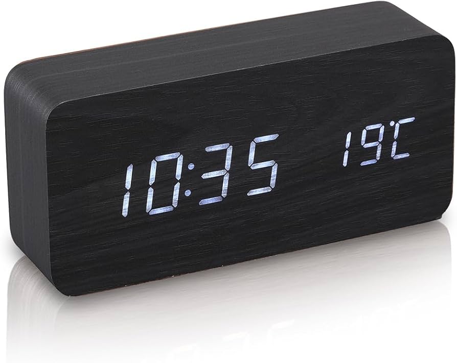 Amazon.co.jp: アイリスオーヤマ 目覚まし時計 デジタル 温度・日付