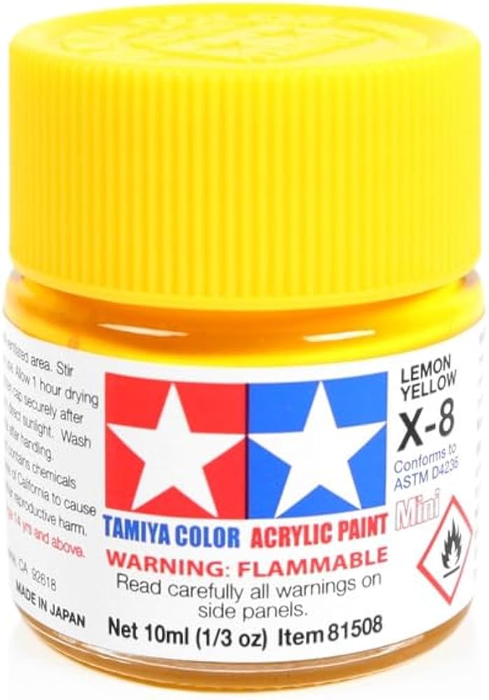 Amazon | タミヤ アクリル ミニ X8 レモンイエロー TAM81508