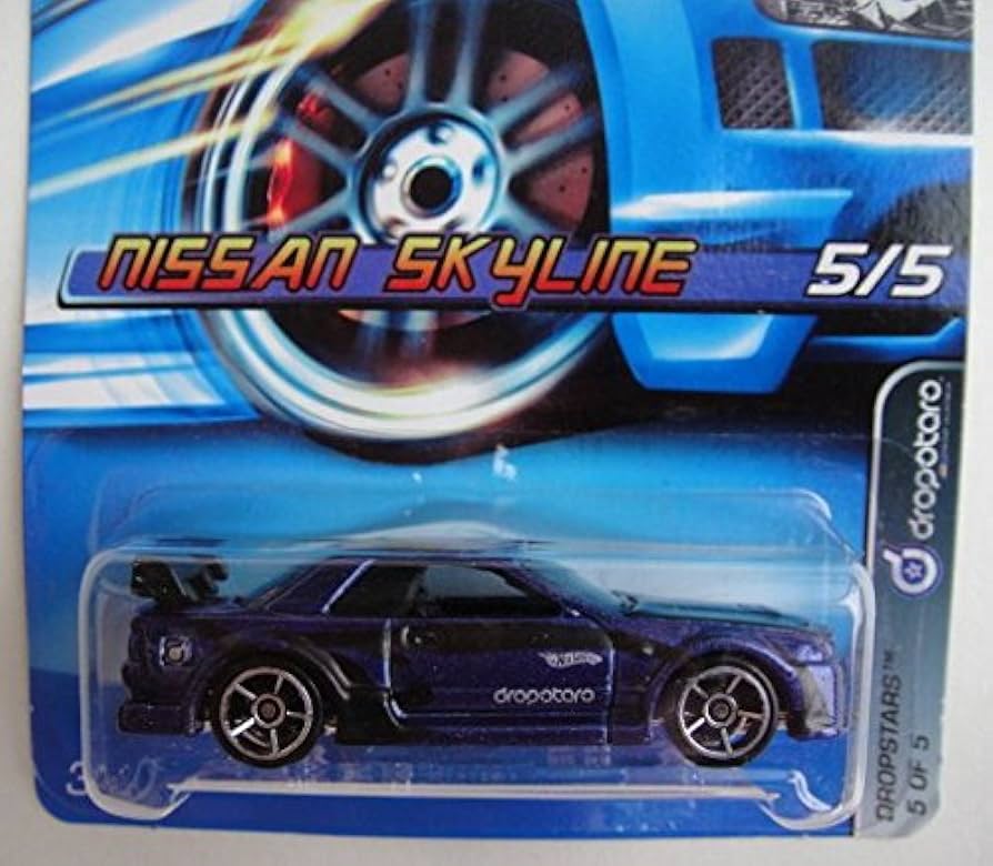 Amazon.com: Hot Wheels DROPSTARS 5/5, Dark Blue Nissan Skyline #60
