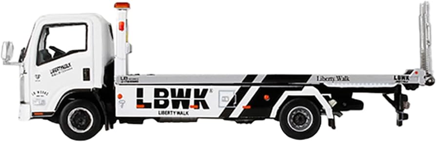 Amazon | MINI GT 1/64 Isuzu Nシリーズ (ELF) 車両積載車 LBWK