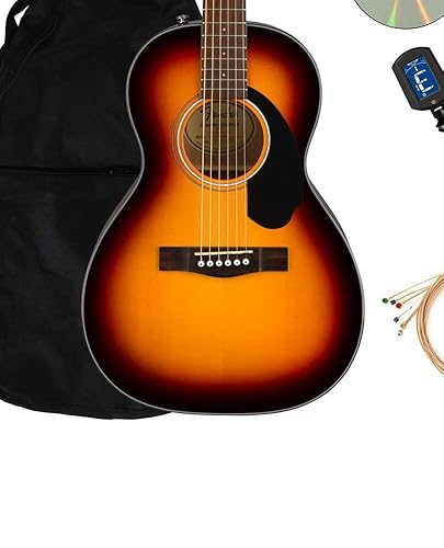 Amazon.com: Fender CP-60S Solid Top Parlor Size Acoustic Guitar