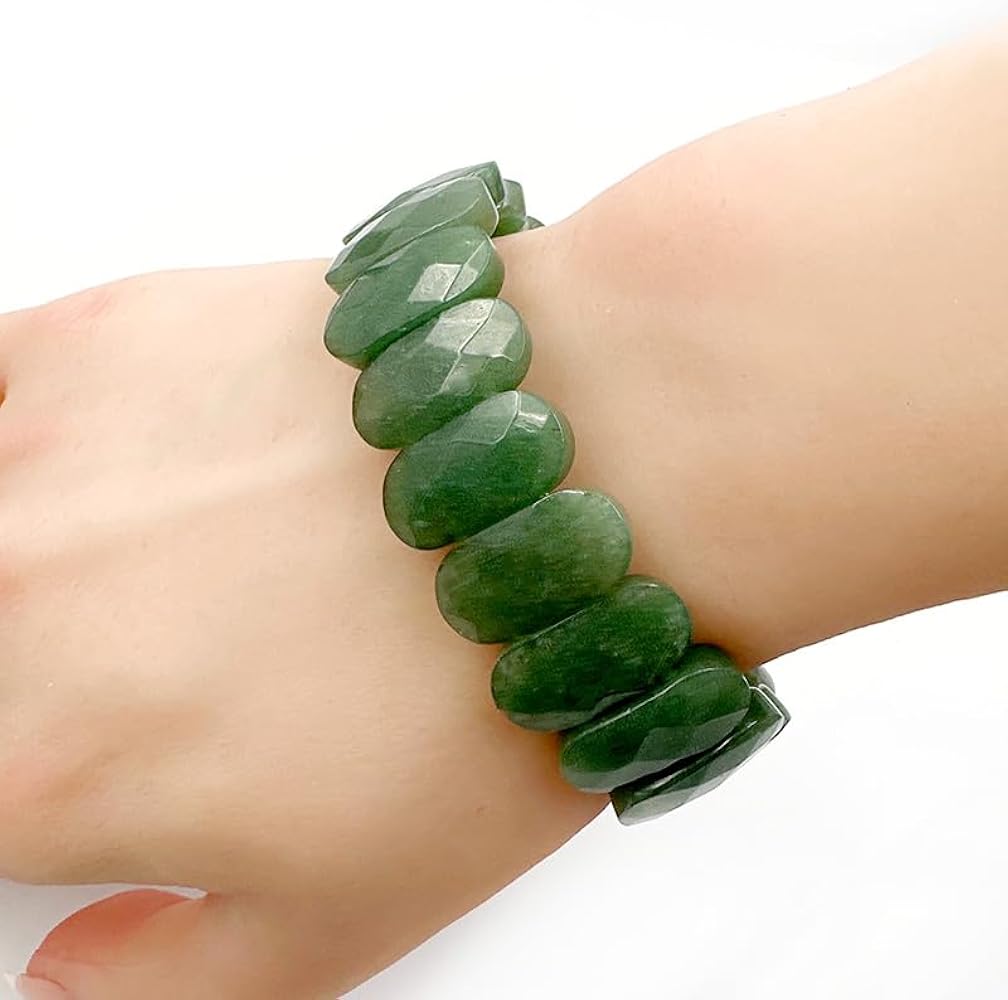 Amazon | 【幸福の石】 天然石 アベンチュリン ブレスレット インド