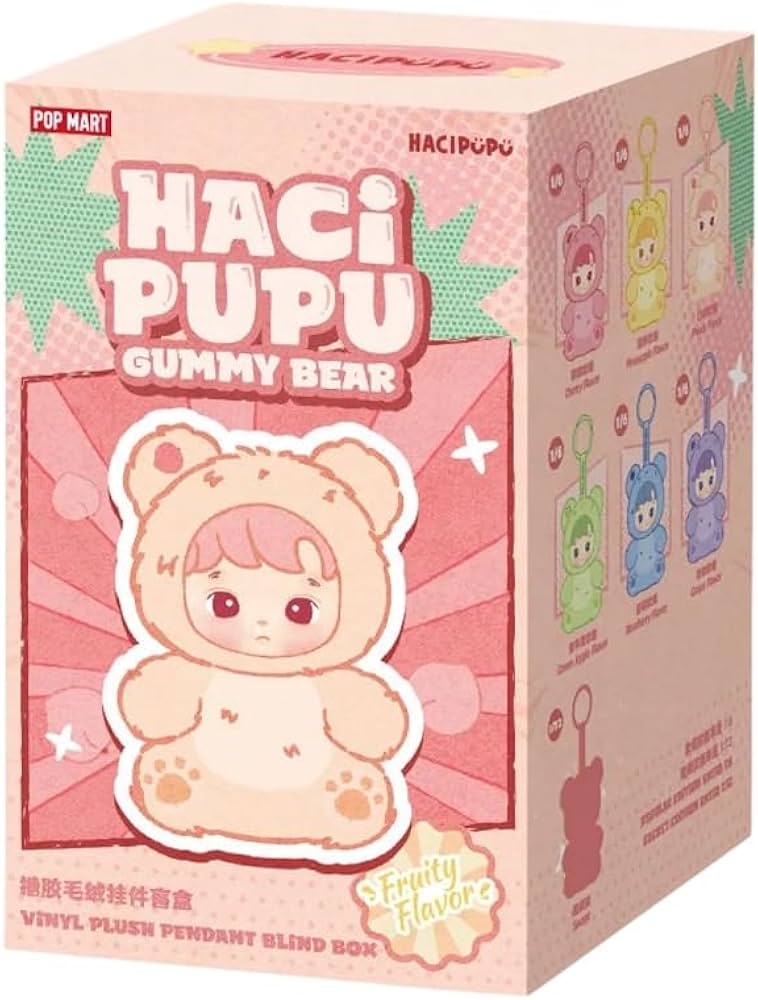 Amazon.com: Pop Mart Labubu HACIPUPU Gummy Bear Series Vinyl Plush