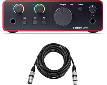 Amazon.co.jp: FOCUSRITE Scarlett Solo 第4世代 USBオーディオ