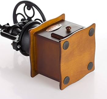 Amazon.com: Burr Coffee Grinder, Vintage Style Wooden Hand Grinder