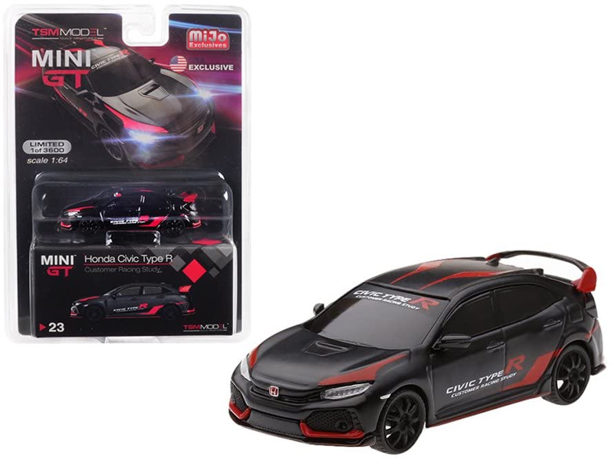 Amazon.com: Mini GT Honda Civic Type R (FK8), Matte Black MGT00023
