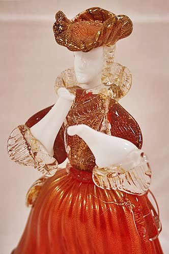 Amazon.co.jp: イタリア製 ベネチアンガラス 人形 オブジェ ダンサー