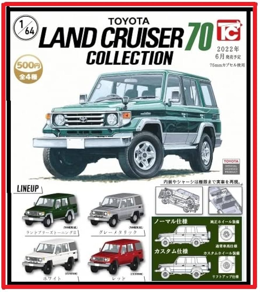 Amazon | 1/64 トヨタ ランドクルーザー70 コレクション 全4種セット
