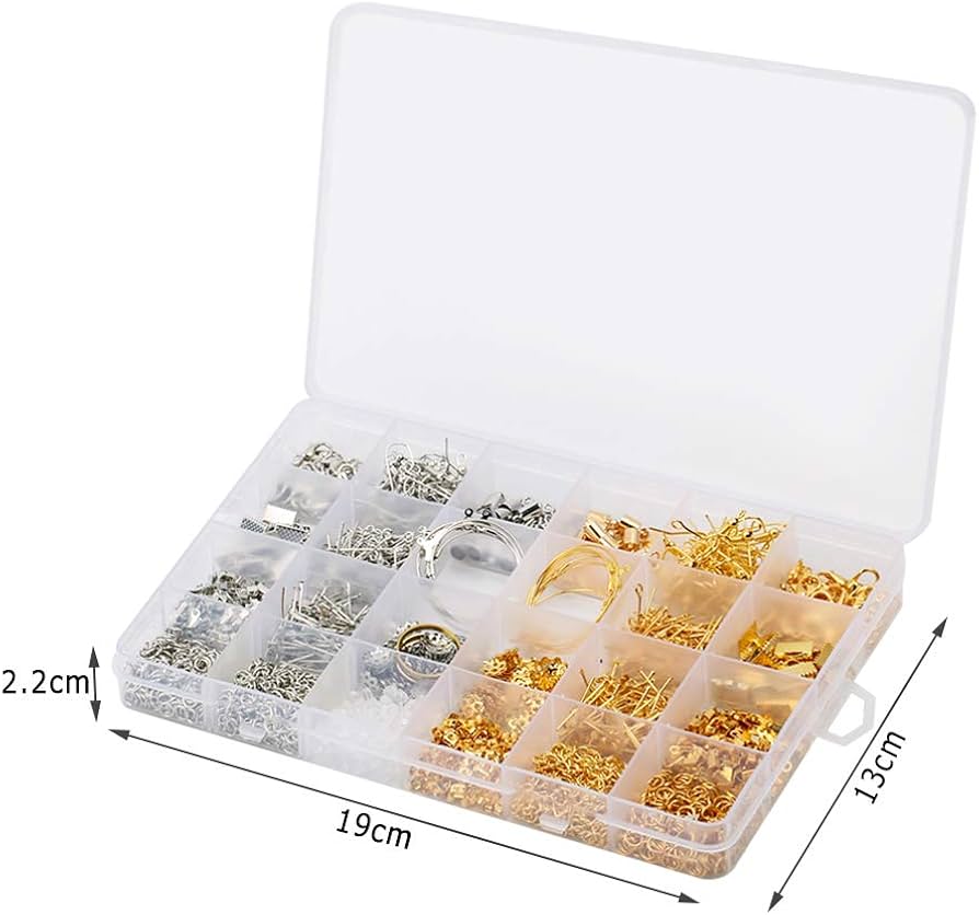 Amazon | Sitengle アクセサリーパーツ ピアスパーツ 15種類 2色 約