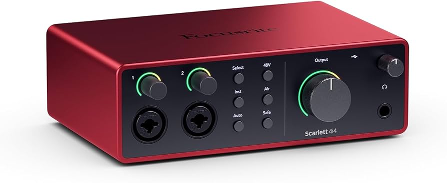Amazon.com: Focusrite Scarlett 4i4 4th Gen USB Audio Interface