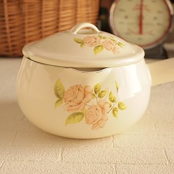 Amazon | イマン ダイアナローズ 小魔女の片手鍋 ホーロー ミルクパン