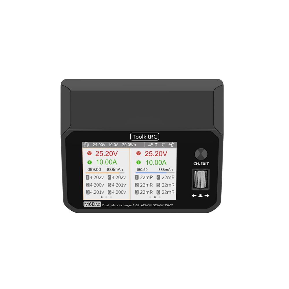 Amazon.co.jp: ToolkitRC M6DAC デュアルチャンネル ラジコン スマート