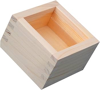 Amazon.co.jp: Zerodeko 2個入り 箱 酒木箱 四角い酒器 日本酒