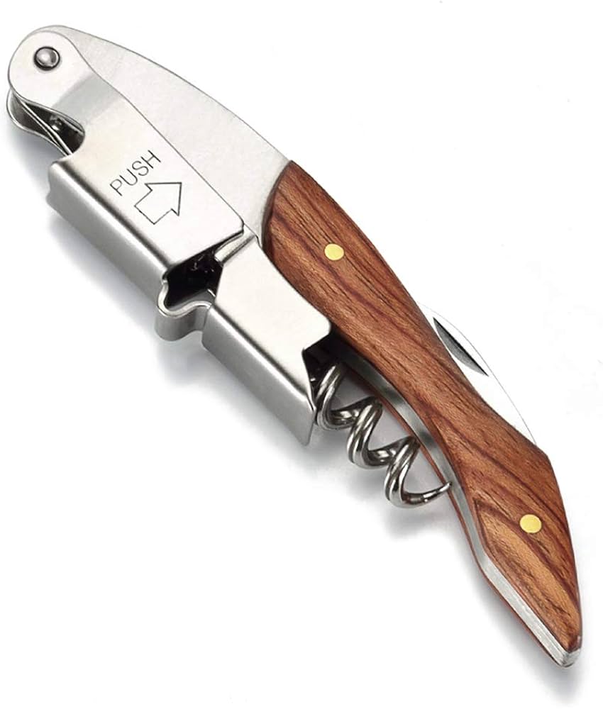 Amazon | QIKEJI ワインオープナー コルク栓抜きソムリエナイフション