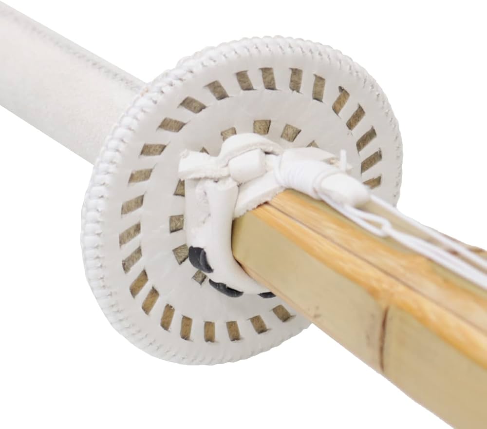 Amazon | 剣道防具コム 剣道用 鍔 ツバ 白革鍔 日本製 | 剣道防具コム