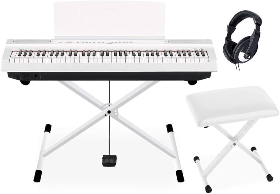 Amazon | YAMAHA P-121 WH Xスタンド・Xイス・ヘッドホンセット 電子