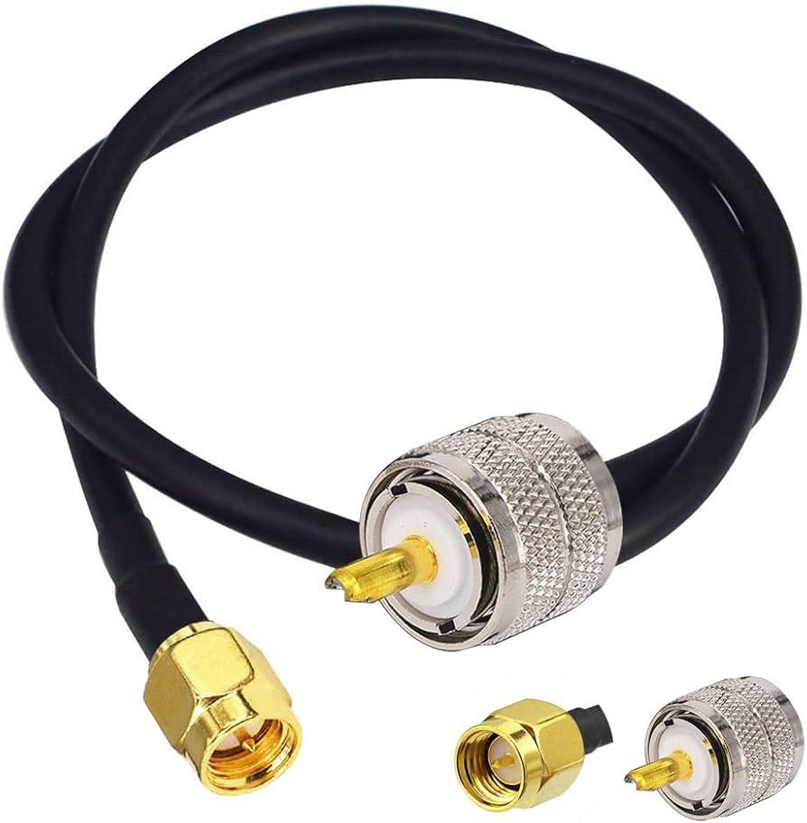 Amazon | leeyovk 無線アンテナアダプタ延長ケーブルSMAオス⇔ M型オス
