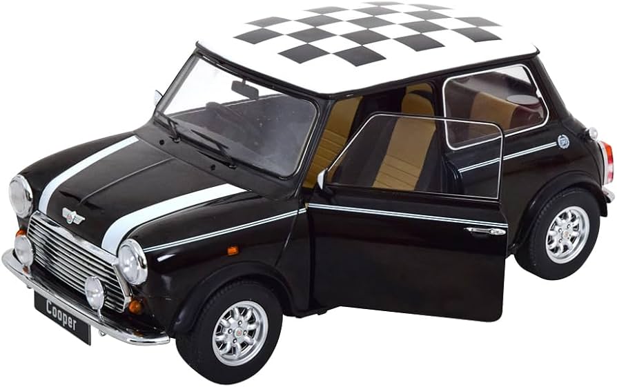 Amazon | KK scale 1/12 ミニクーパー チェッカーフラッグ ブラック