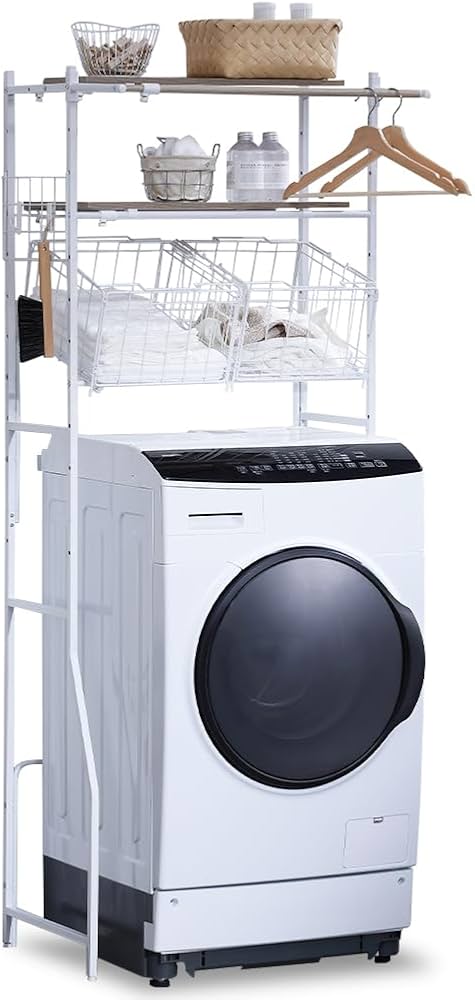 Amazon｜【1台ですっきり】アイリスオーヤマ ランドリーラック 洗濯機