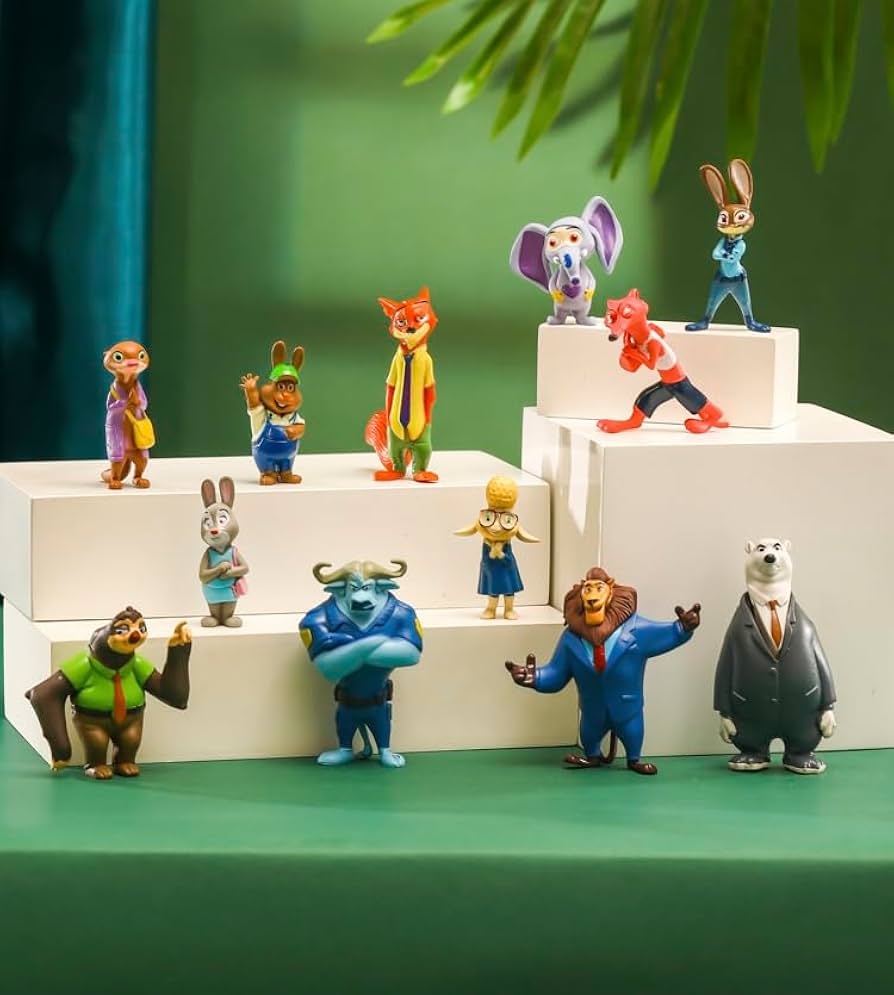 Amazon.co.jp: Zootopia ジュディ ホップス & ニック・ワイルド 置物