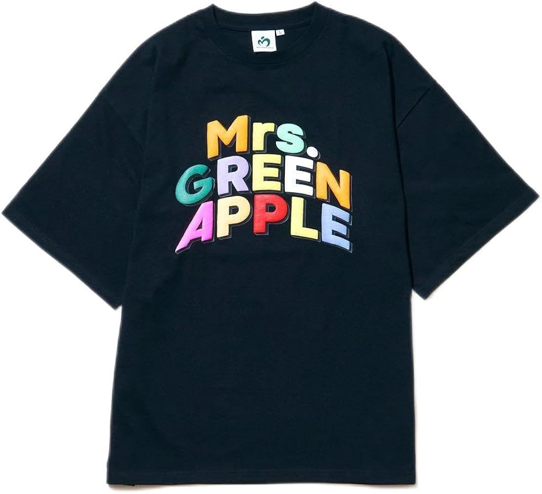 Amazon.co.jp: Mrs GREEN APPLE ミセス グリーンアップル Tシャツ 黒 M