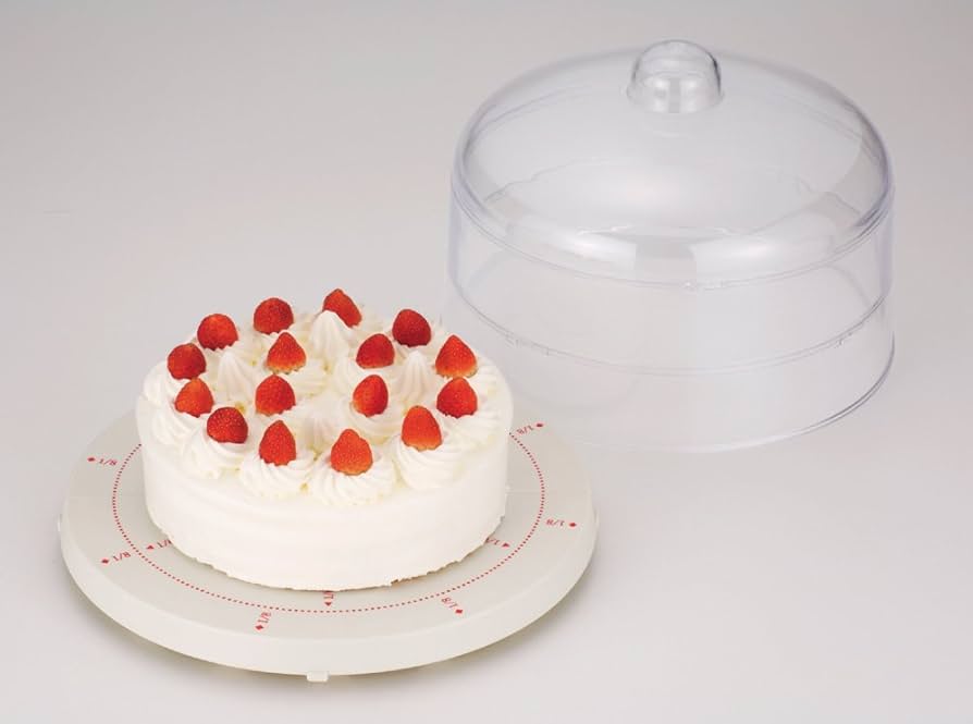 Amazon｜パール金属 EEスイーツ 収納性に ケーキ 保存カバー&回転台 D