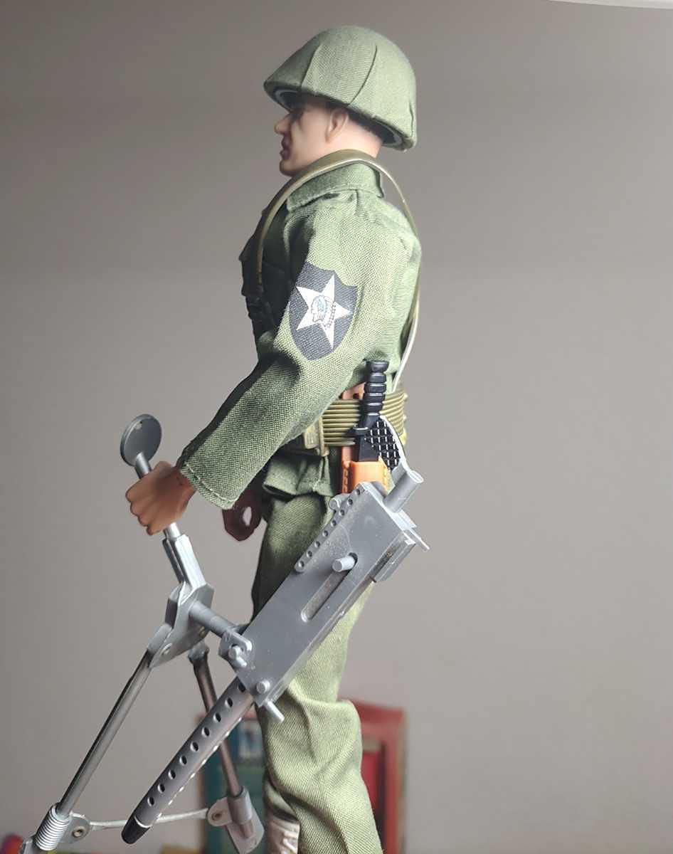 Amazon | 1/6 GIジョー 21st WWII ブローニングM1919機関銃を持ってる