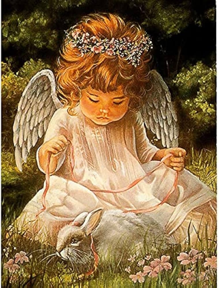 Amazon.co.jp: DIY5D Diamond Painting Angel Cartoon Diamond