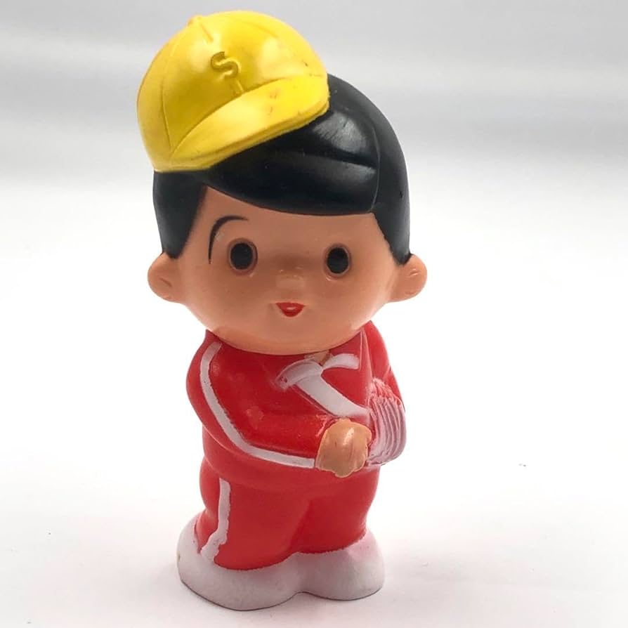 Amazon.co.jp: 昭和レトロ 貯金箱 ソフビ人形 信ちゃん 信用金庫 新聞