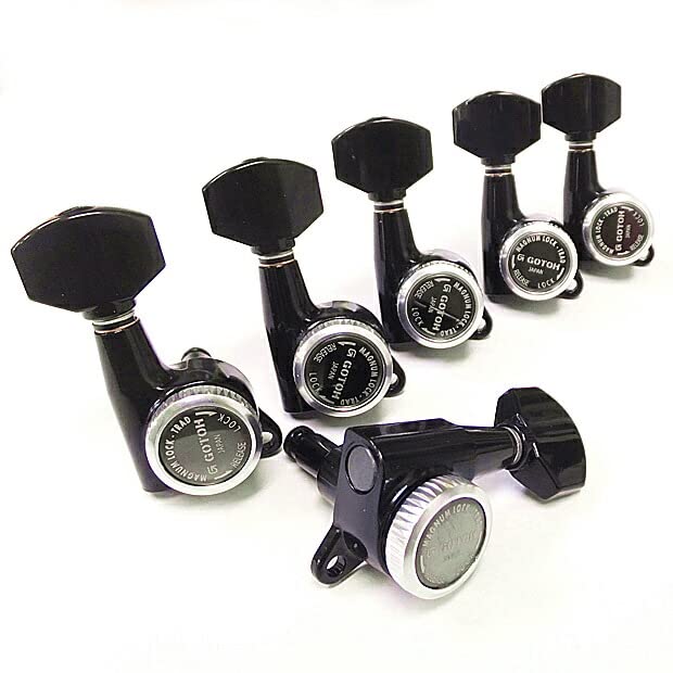 Amazon | ゴトー ペグ GOTOH SG381 MG-T 07 B L6 ブラック マグナム