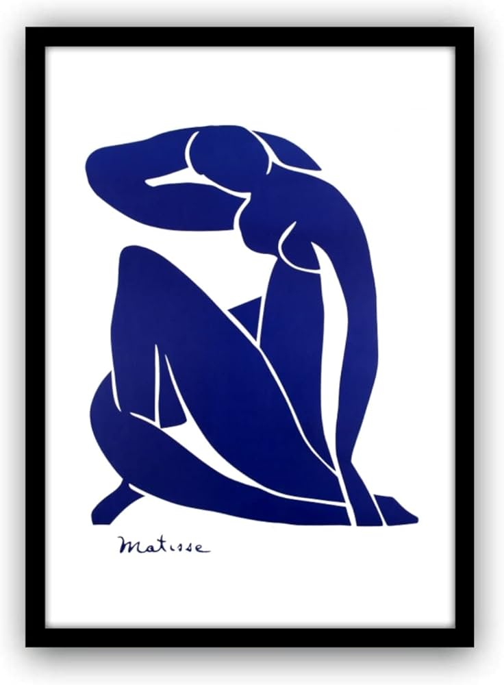 Amazon.co.jp: アンリマティス ブルーヌード フレーム付き ポスター
