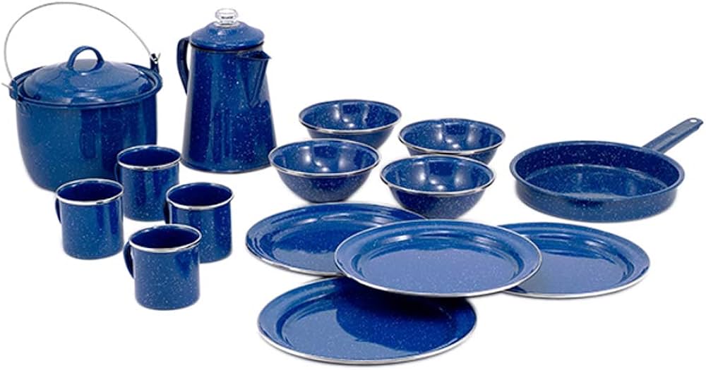 Amazon | GSI 食器 パイオニア キャンプセット 16ピース ブルー